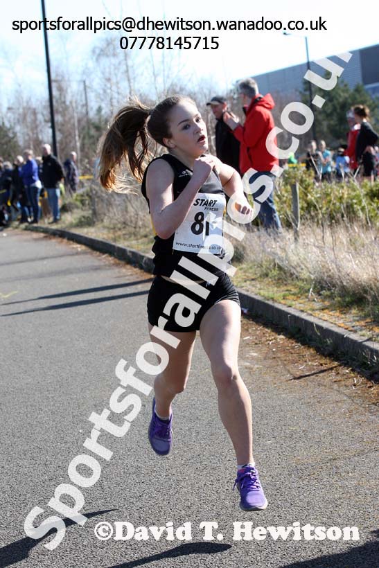 Under-15s boys and girls Elswick Harriers Good Friday Road Relays. Photo: David T. Hewitson/Sports for All Pics